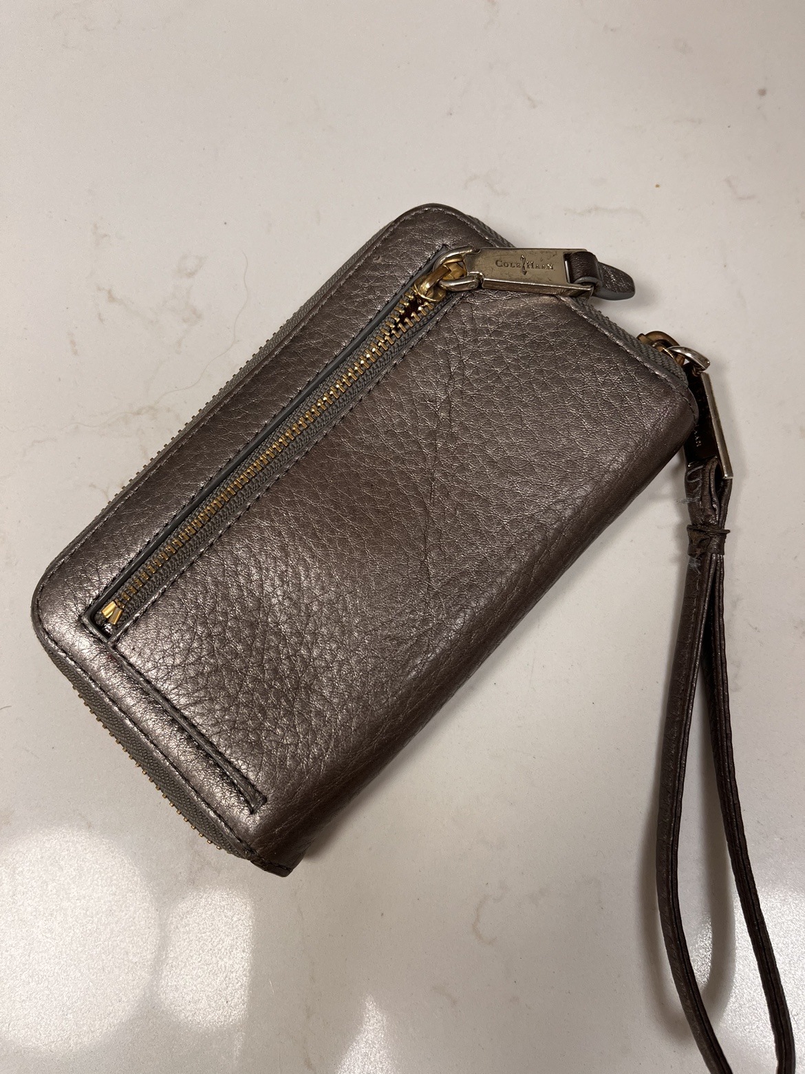 Cole Haan metallic silver wallet image indicator(3)