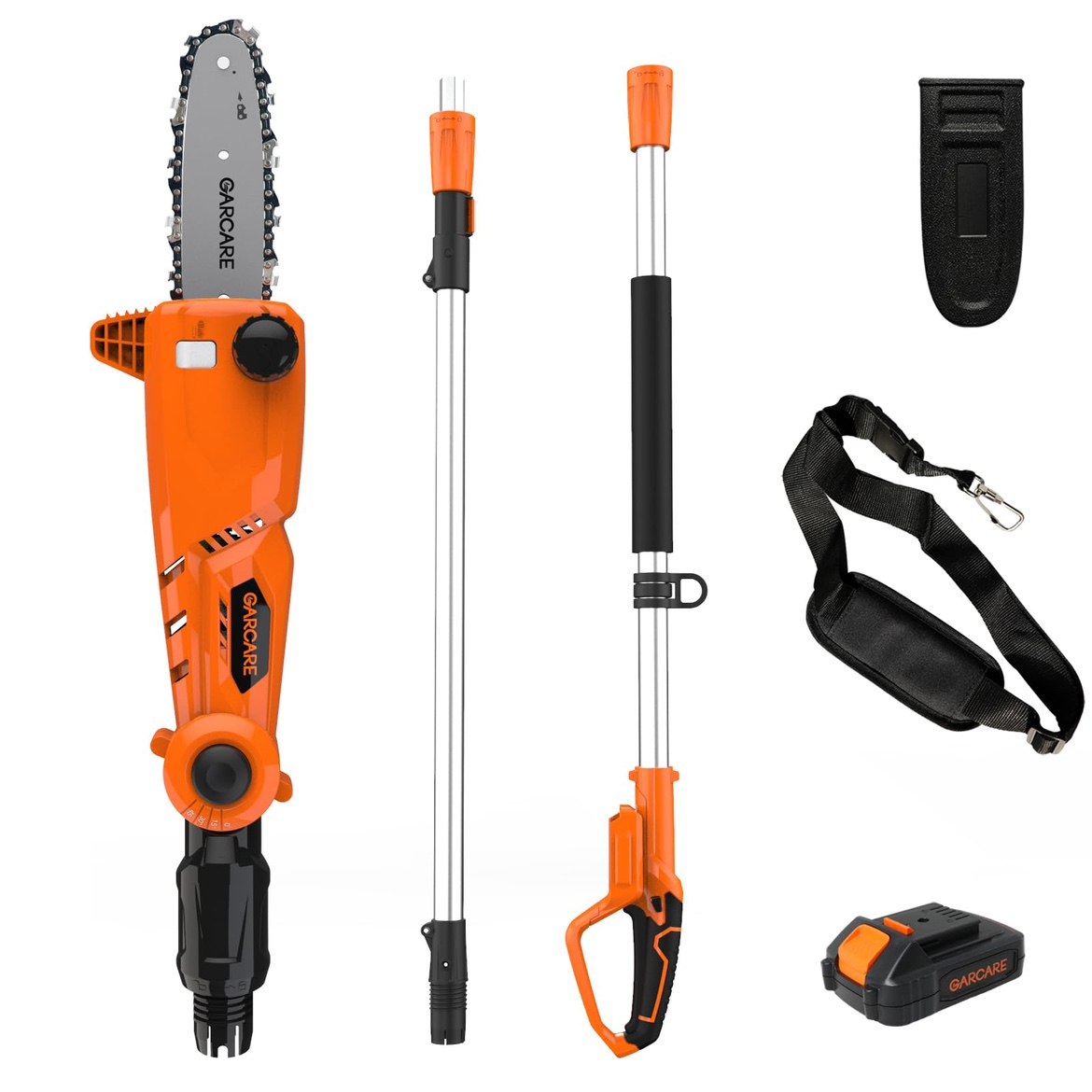 New GARCARE Pole Chain saw Cordless ChainSaw 20V 8” Electric Saw