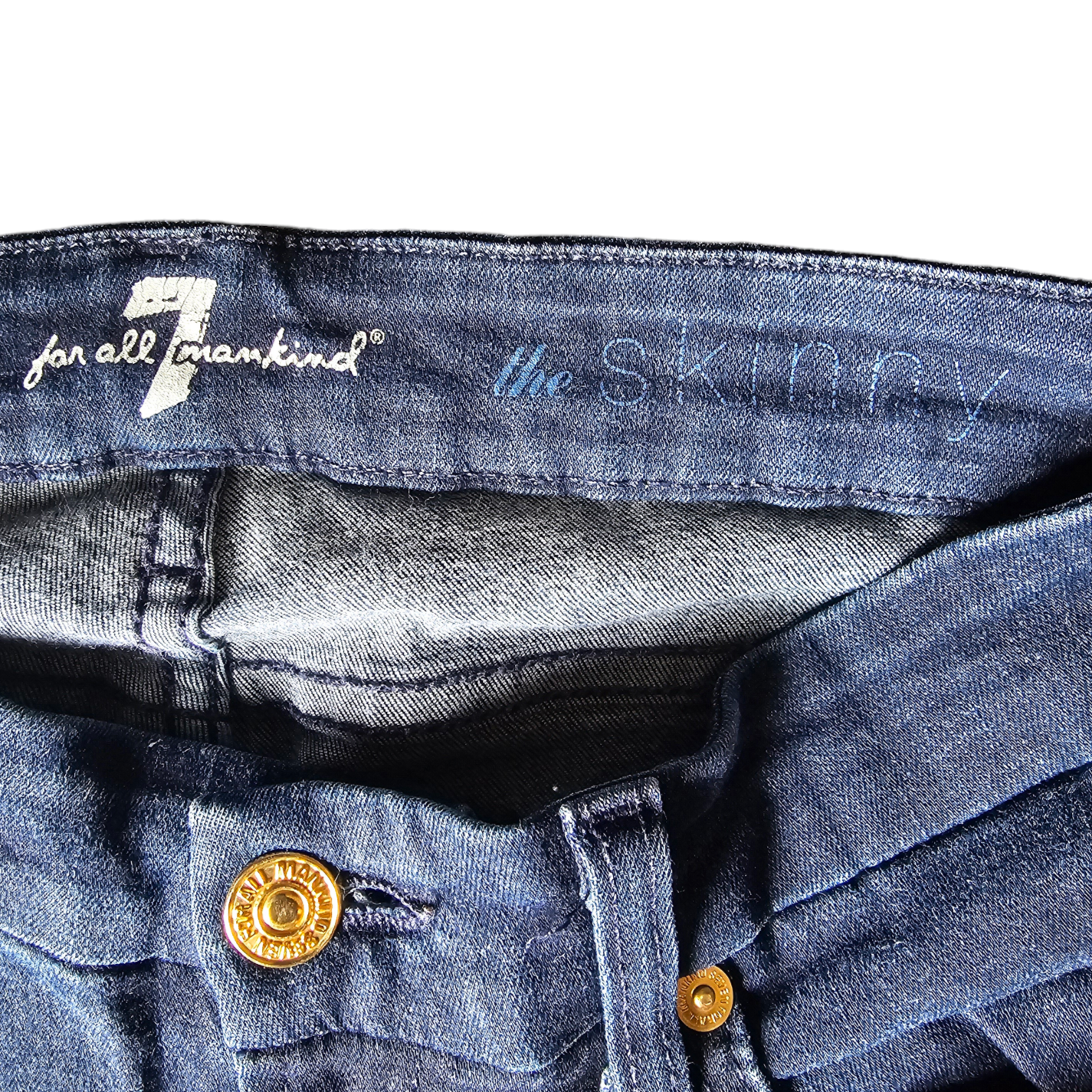 7 for all mankind the Skinny blue casual jeans. size 26 - photo 3