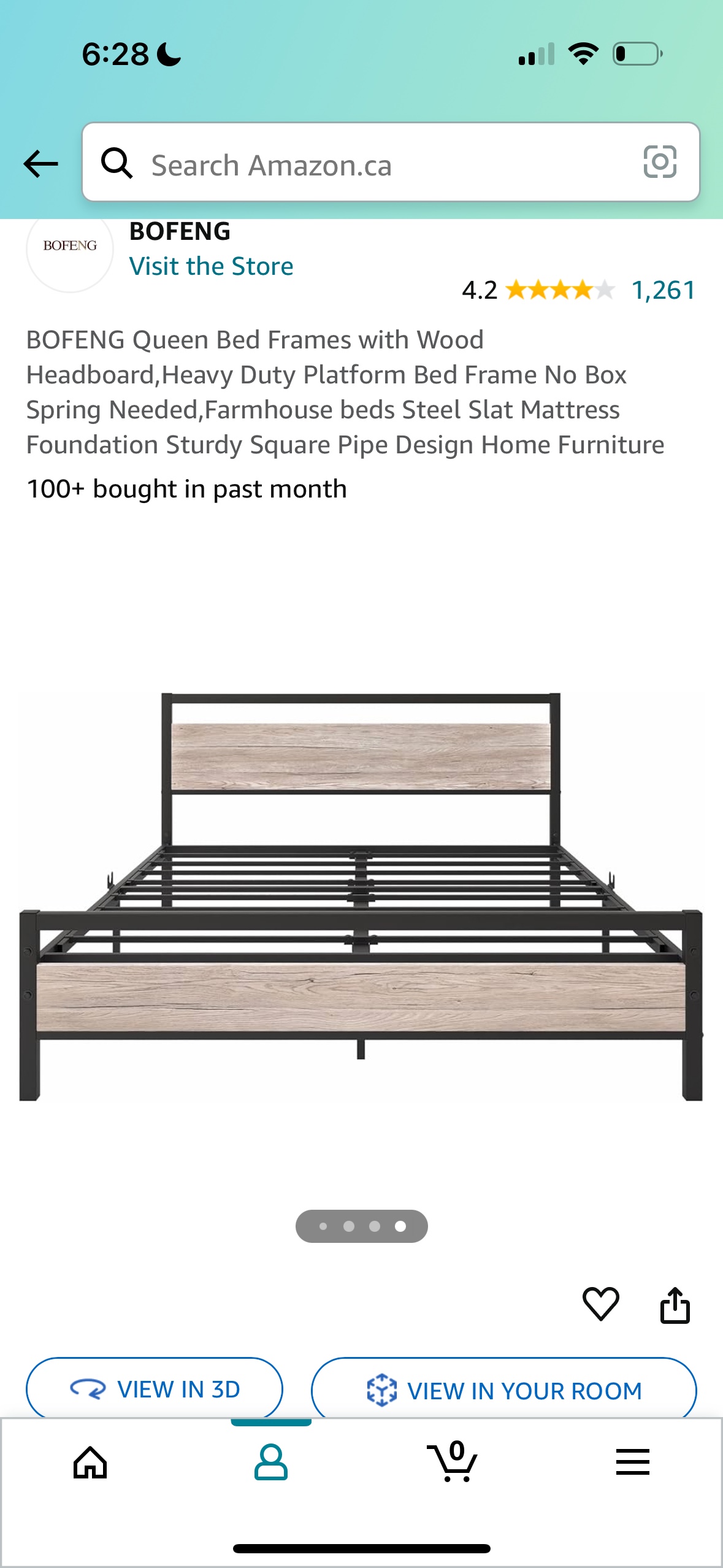 Full size bed frame - photo 3