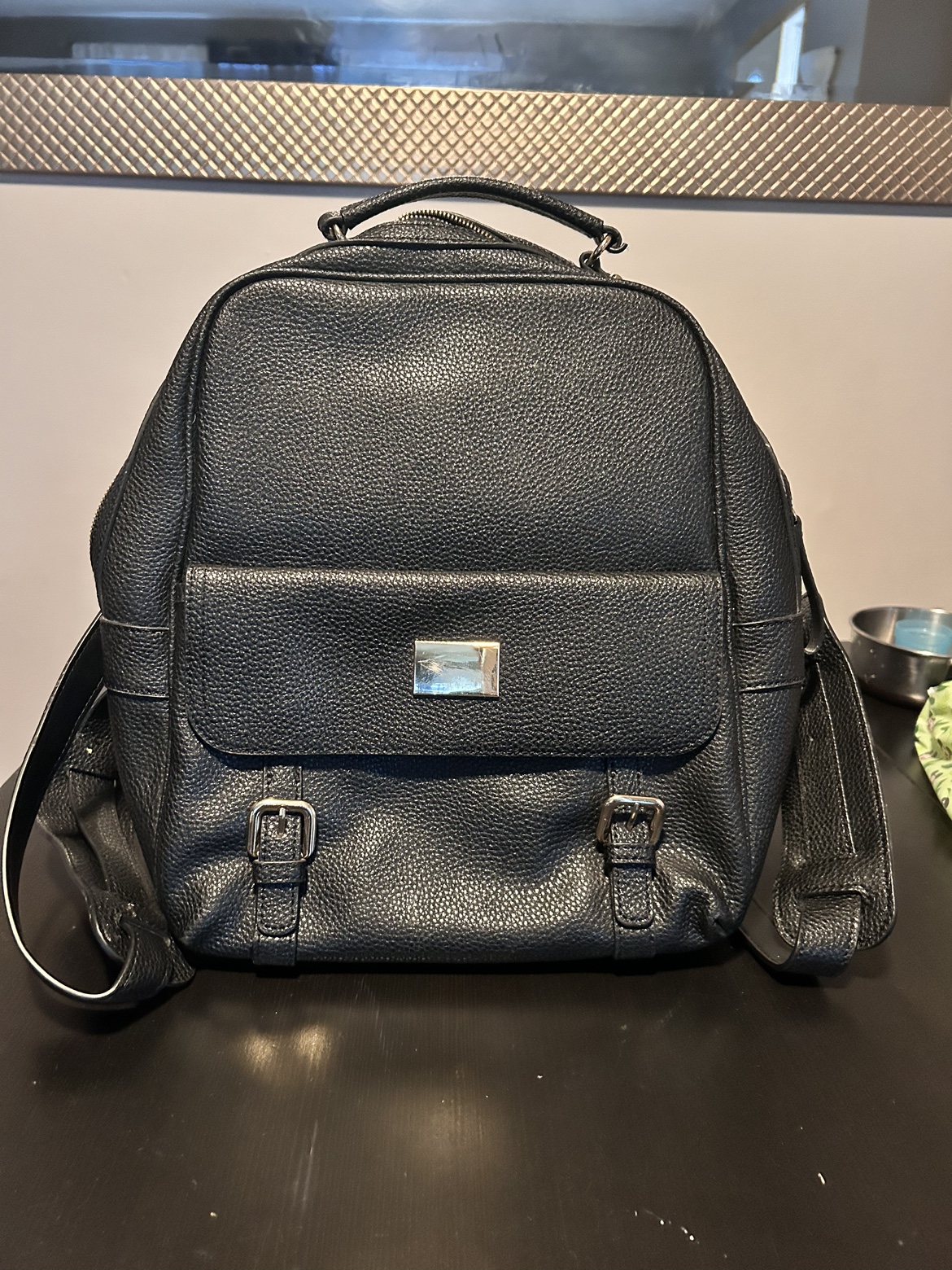 leather backpack #freecycle thumbnail