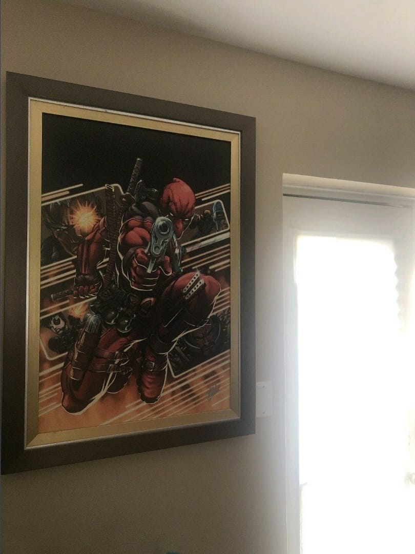 Cable and Deadpool #8 Giclee Painting & SS CGC 9.8 STAN LEE Auto image indicator(5)