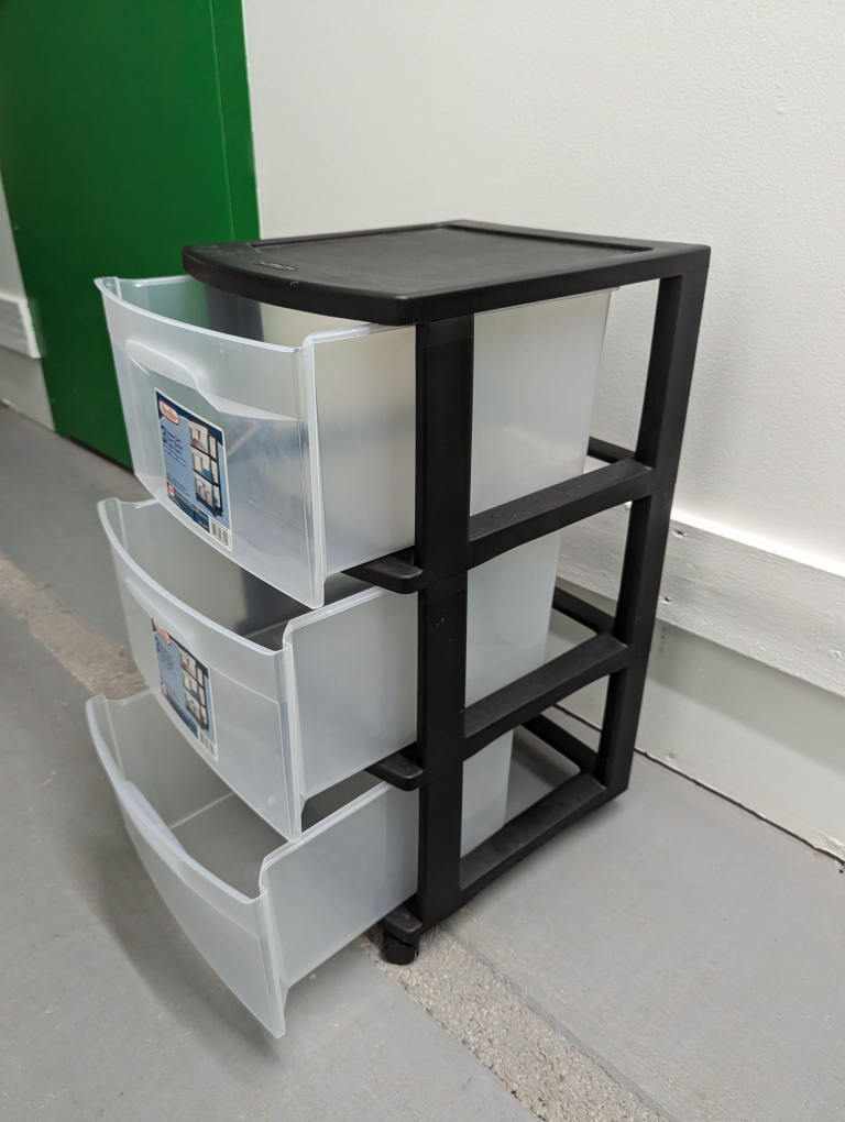 Plastic 3 Drawer Container - photo 2