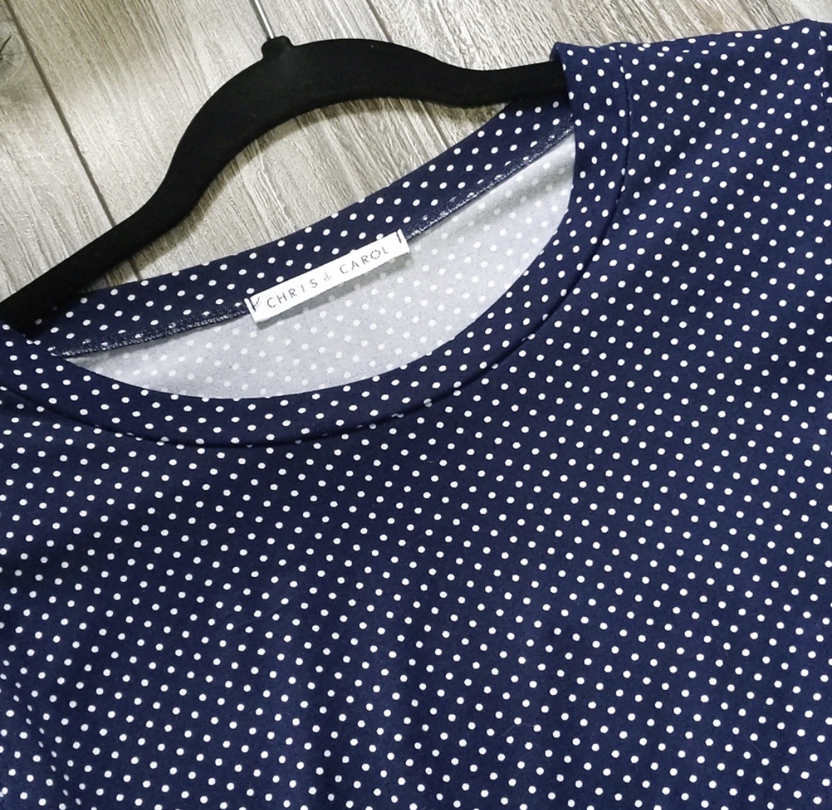 Chris & Carol Polka Dot Bell Sleeve Smock size Small image indicator(2)