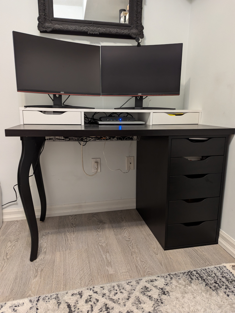 Ikea Desk with Alex Drawers thumbnail