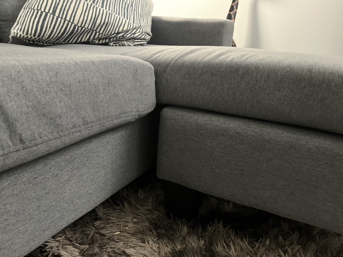 L shape reversible sofa with cup holders - photo 5