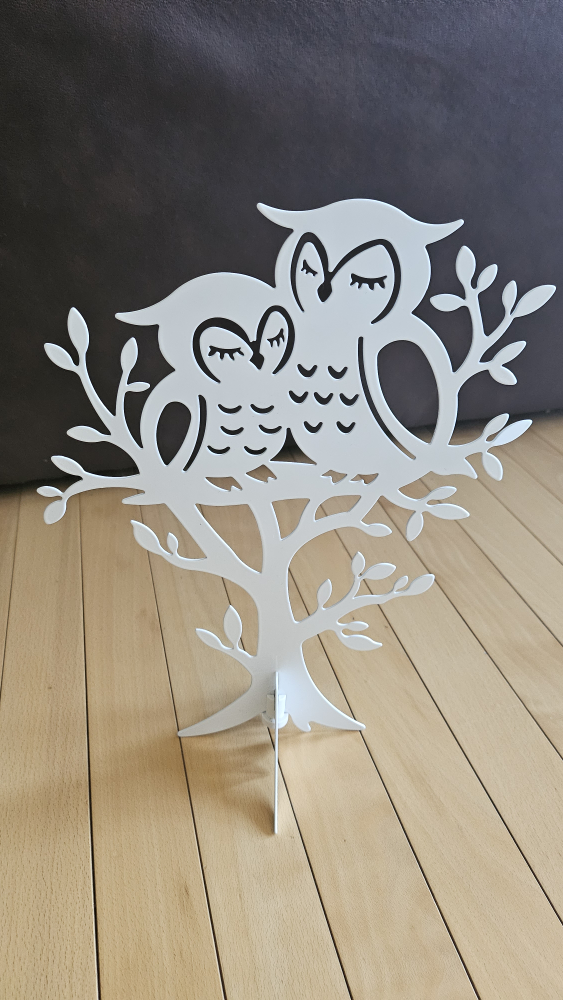 Metal Owl Jewelry Holder