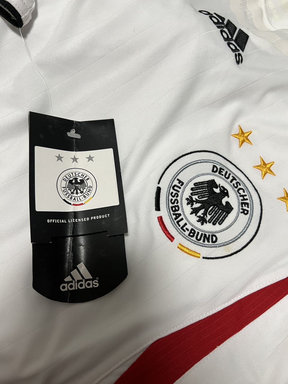 Germany White Soccer Home Jersey Shortsleeve (2006) image indicator(7)