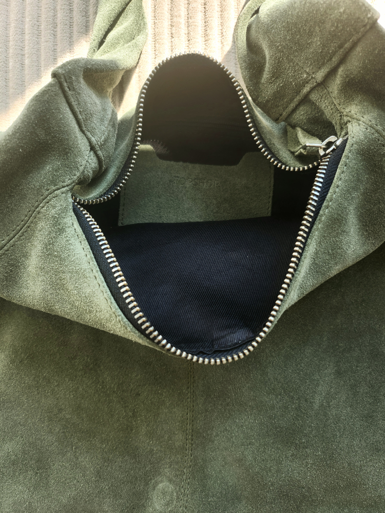 Suede shoulder bag - photo 3