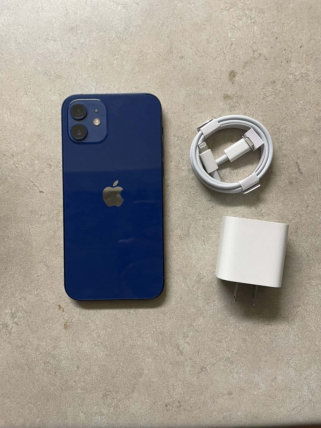 Mint - IPhone 12, 64GB, Blue, W/ Charger + Cable - photo 2