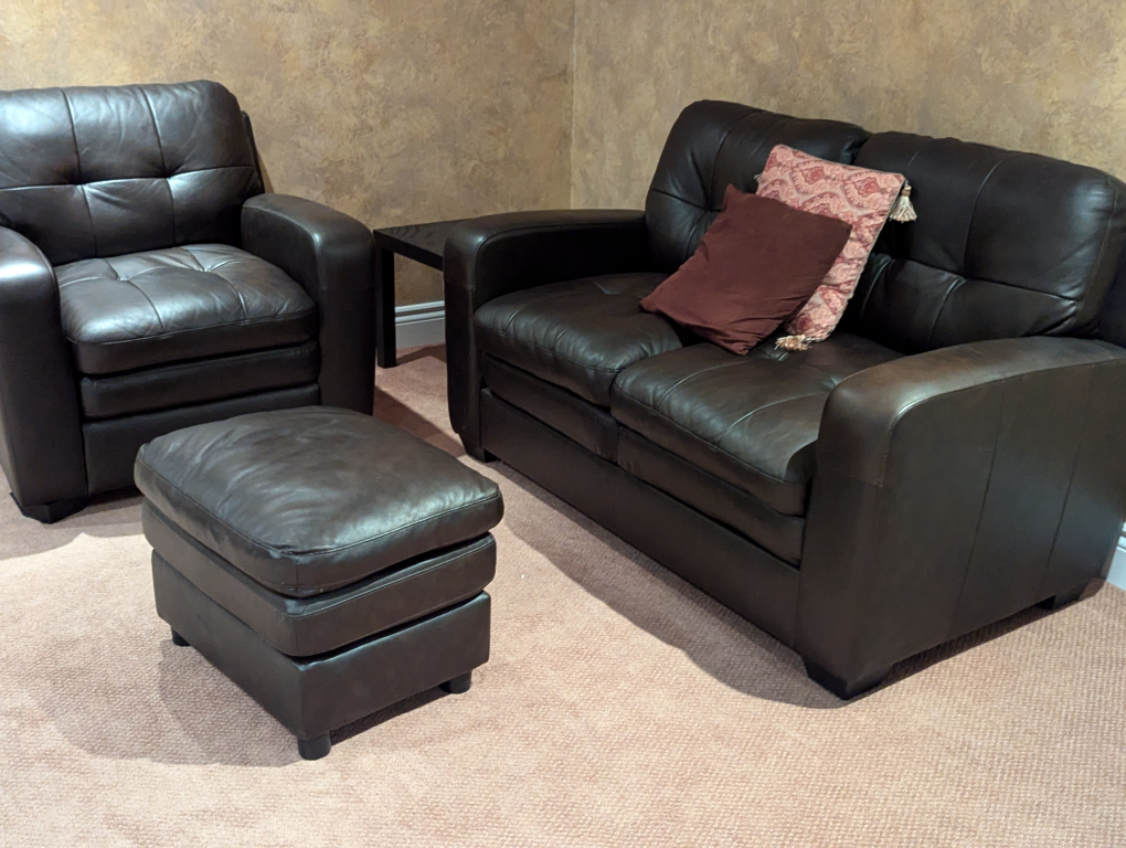 Leather Sofa set Love Seat + Chair (3+2+1) - photo 3