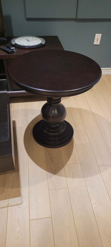 Dark wooden side table