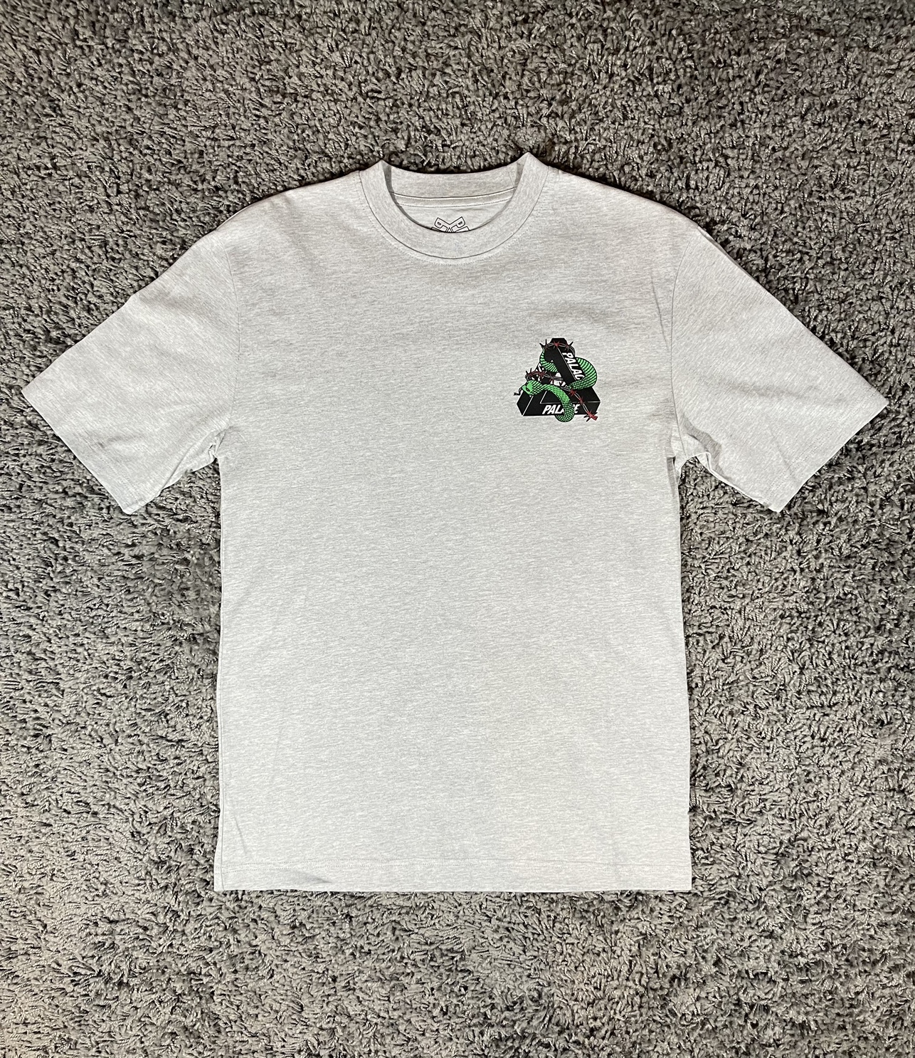 2020SS Palace Hesh Mit Fresh T-Shirt Tee Grey Marl Snake image indicator(3)