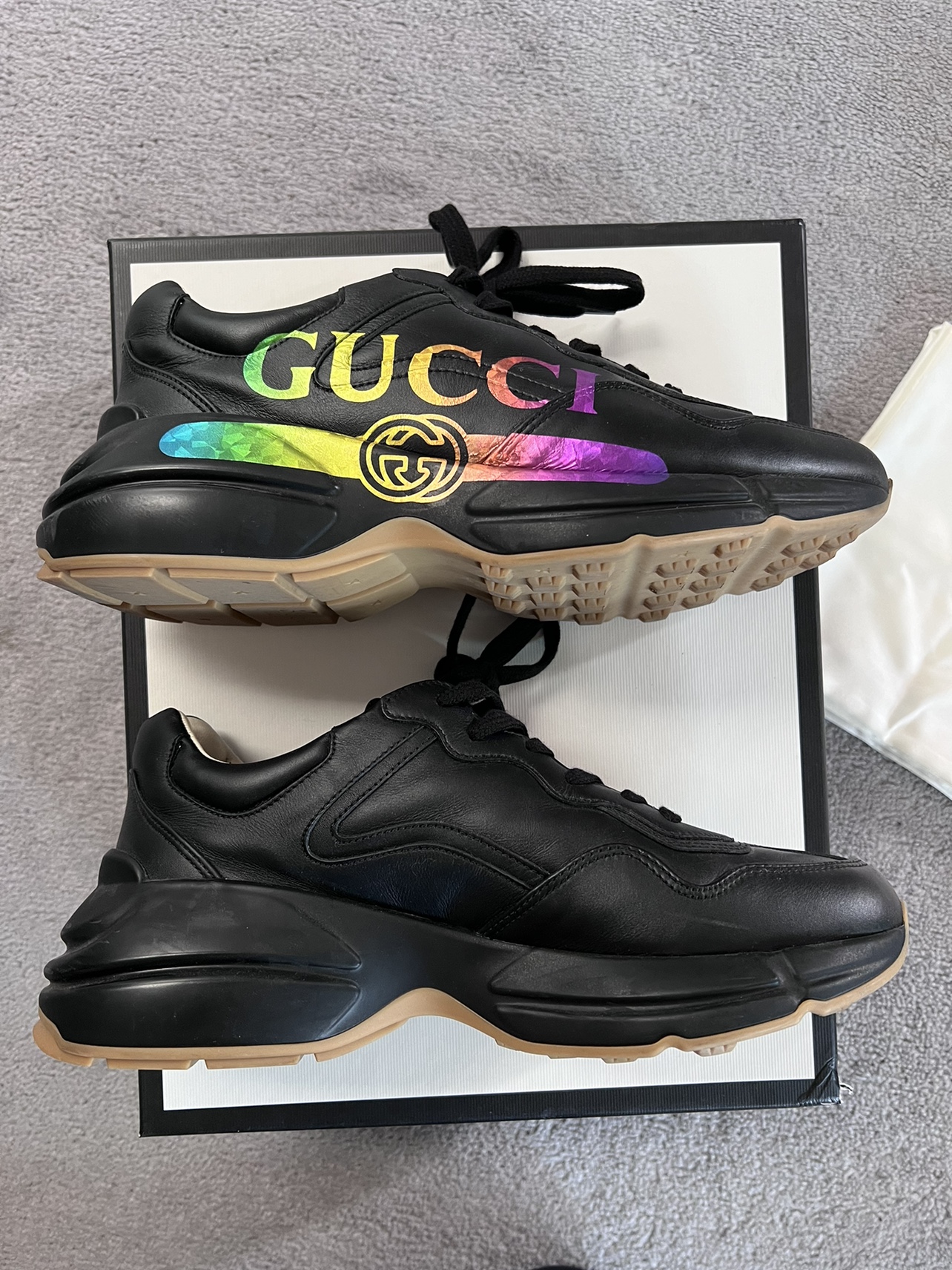 Gucci Rhyton Logo sneaker in Black - photo 3