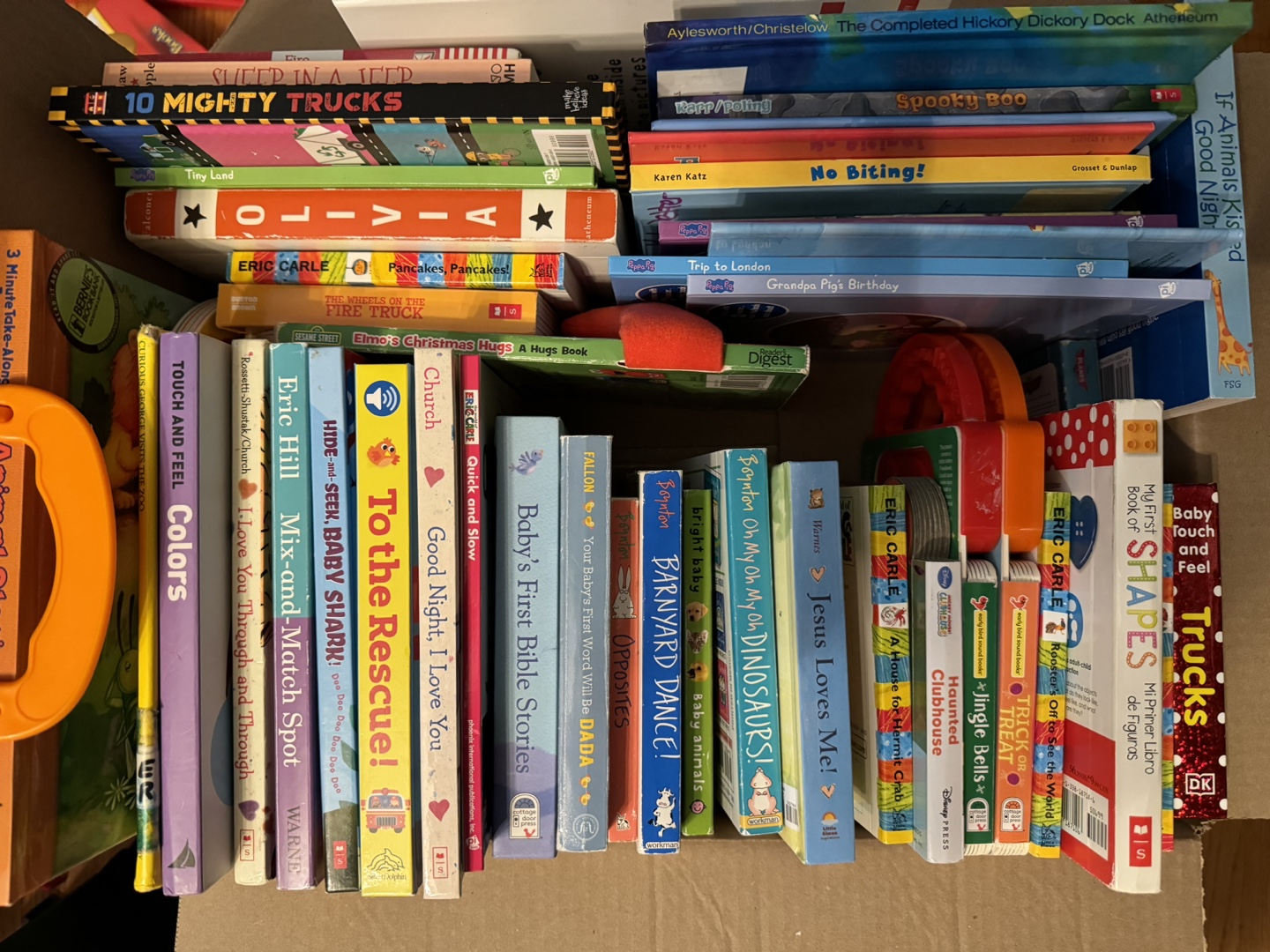 Box of 50+ Board Books for Babies, Toddlers, and Young Children