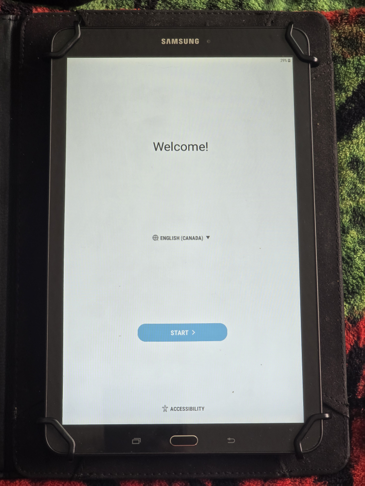 Samsung Tab E tablet 9.6 with a case. thumbnail