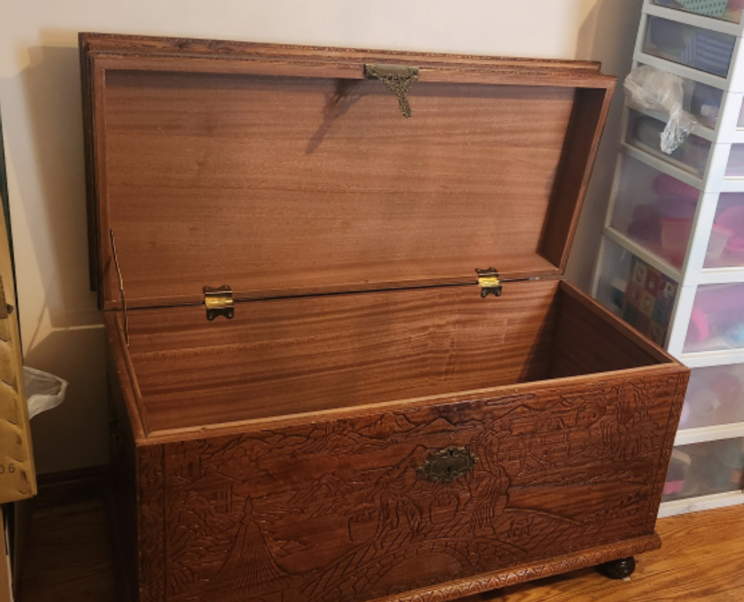 Wood storage chest - photo 5