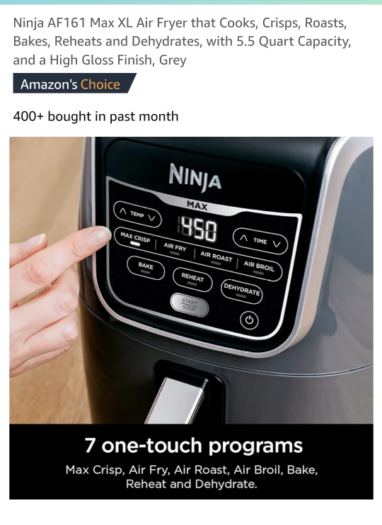 Ninja air fryer Max - photo 4