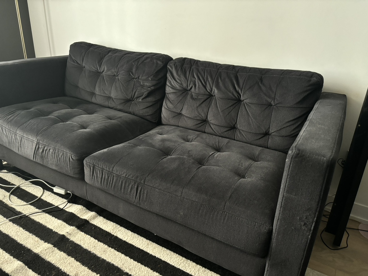 Leon’s Anthena Black Sofa - photo 2