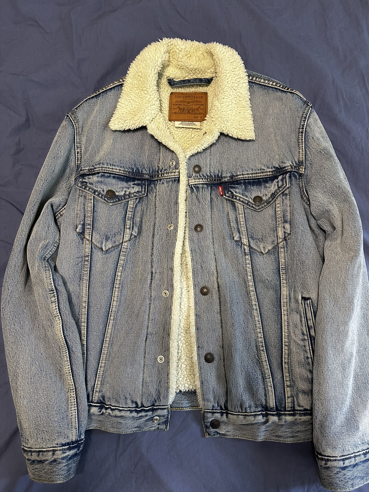 2 Men’s Levi’s Sherpa Jean Jackets - Size Medium - photo 4