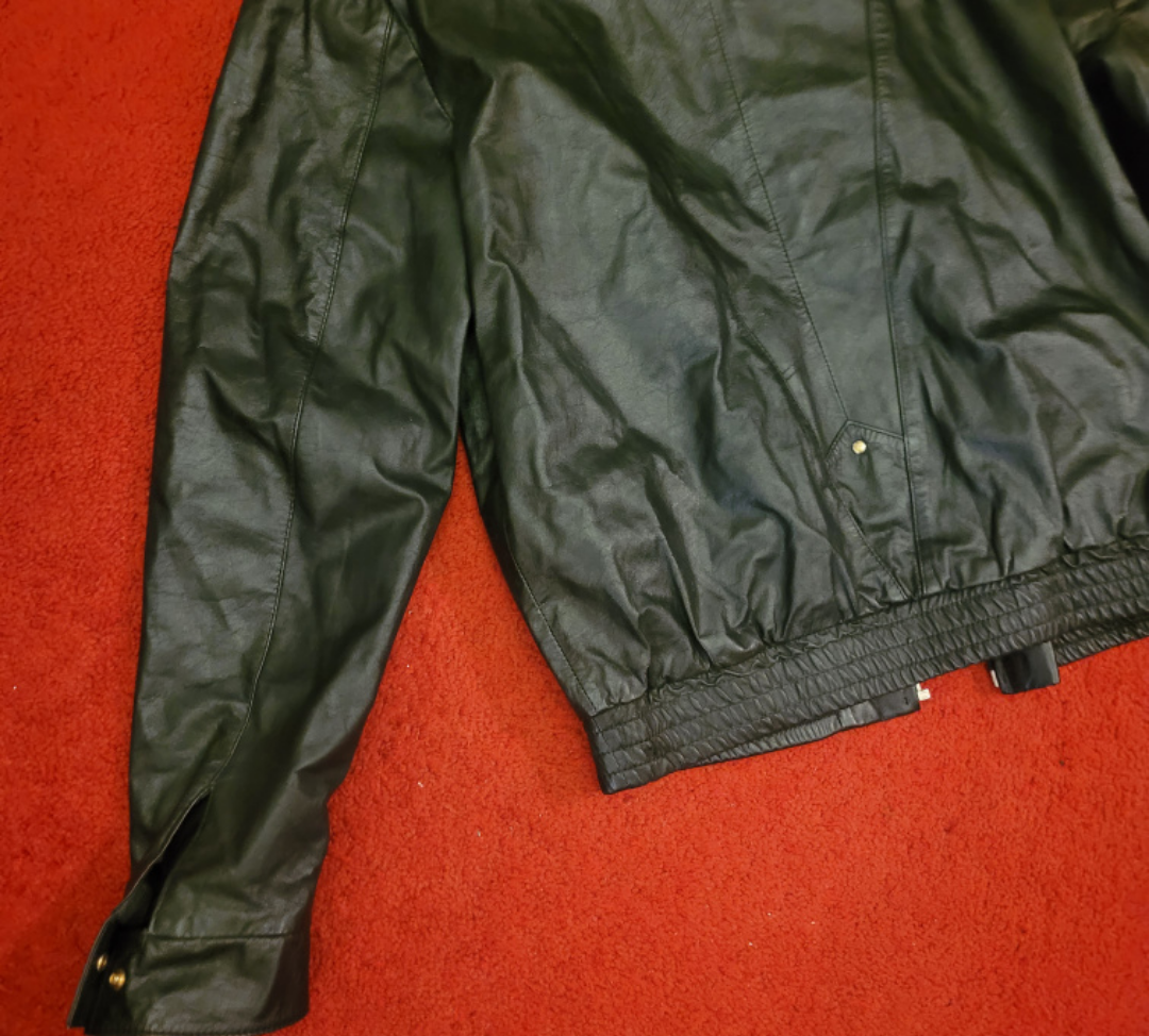vintage leather jacket size. 38 lightweight women's small image indicator(3)