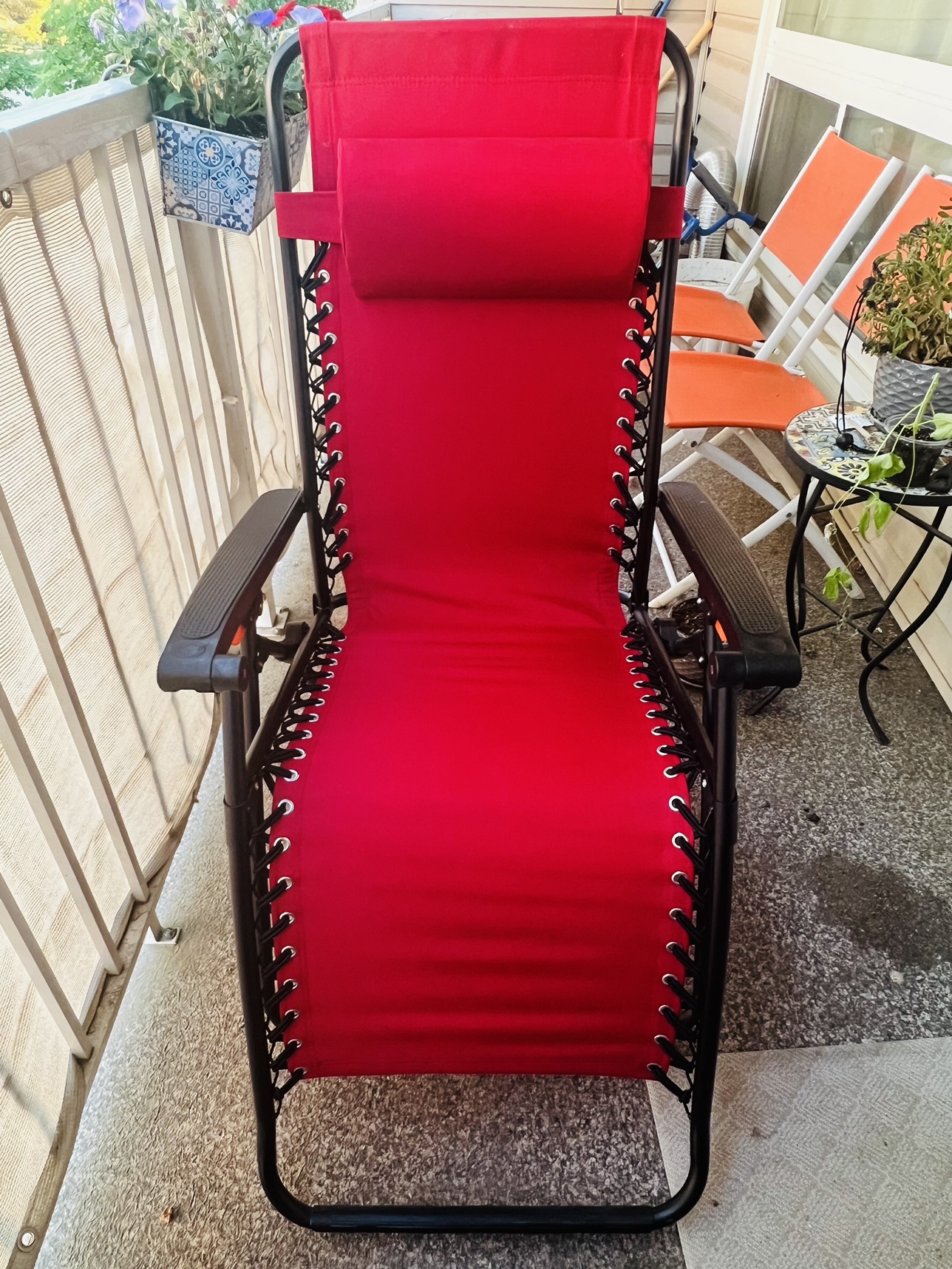 Zero Gravity Patio Lounge Chair with Removable Pillow - photo 3