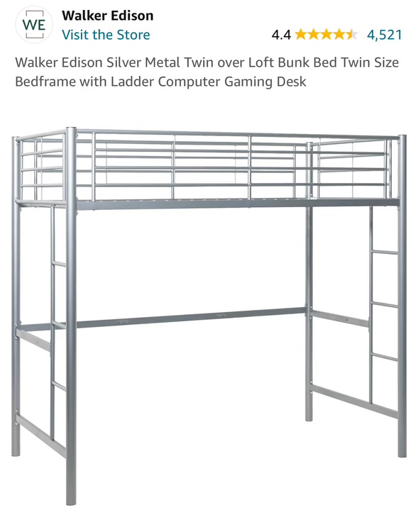 Loft twin bed frame - photo 3