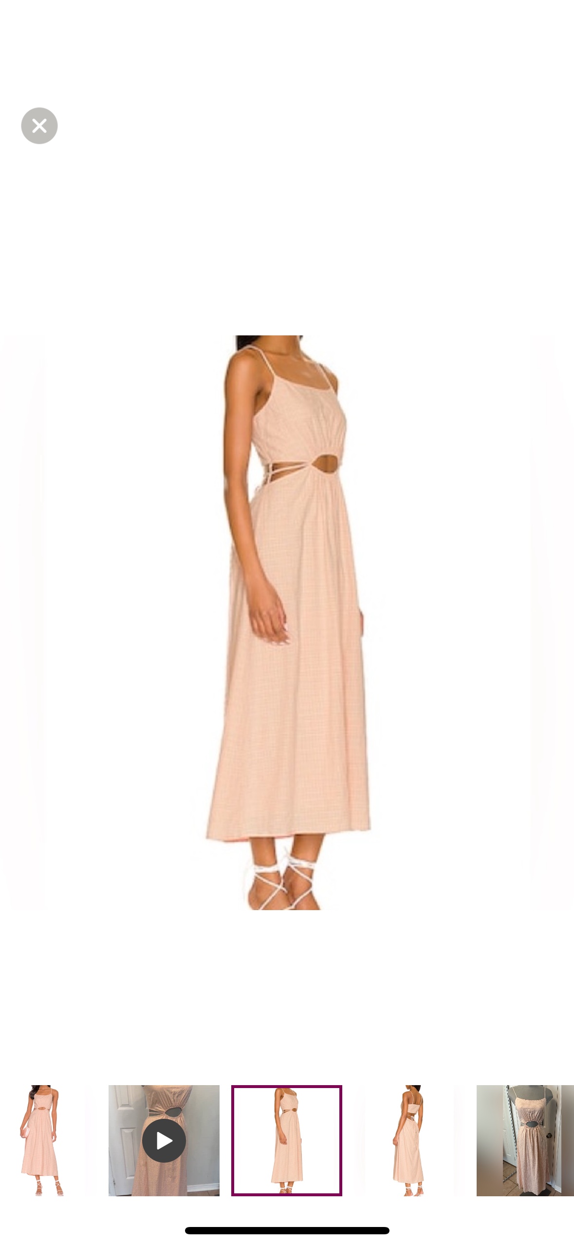 Line & Dot Harmony Dress in Peach & Pink Multi in small - photo 2