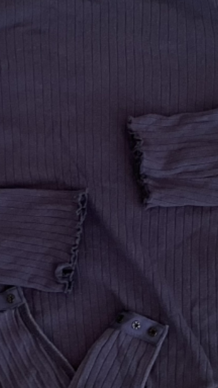 Women’s Shein Navy Blue Cotton Long Sleeved Bodysuit Size XL💙👚 image indicator(6)