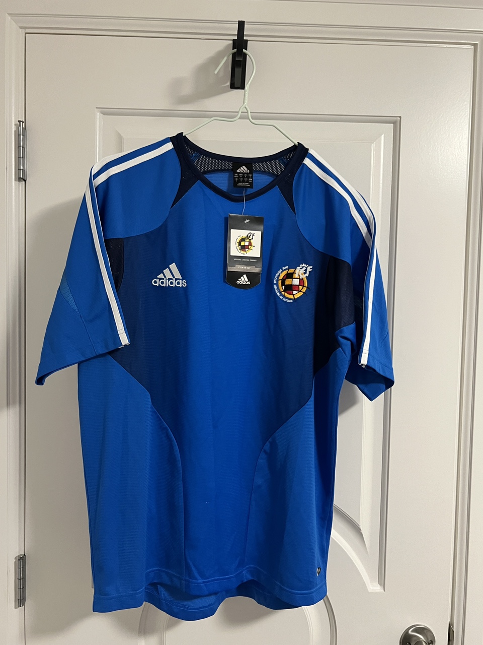 Spainv Blue Bird Soccer Jersey Shortsleeve (2004-2005)