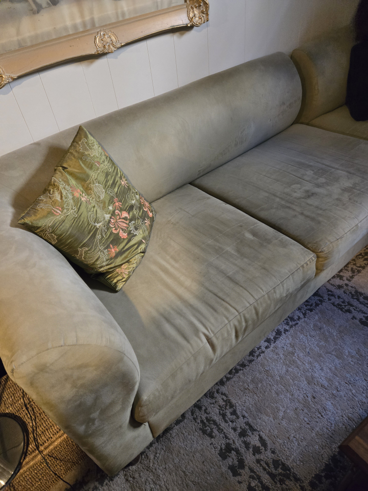 Sectional microsuede