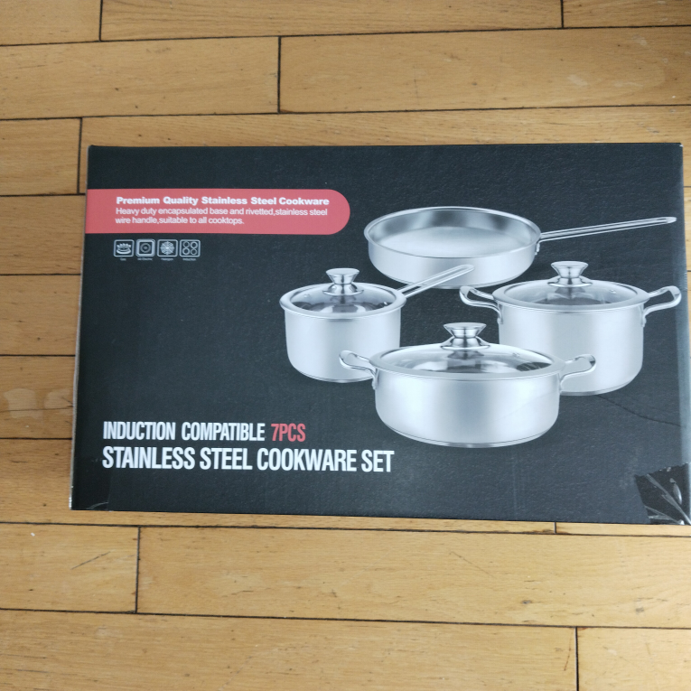stainless steel pots and pan set - photo 2