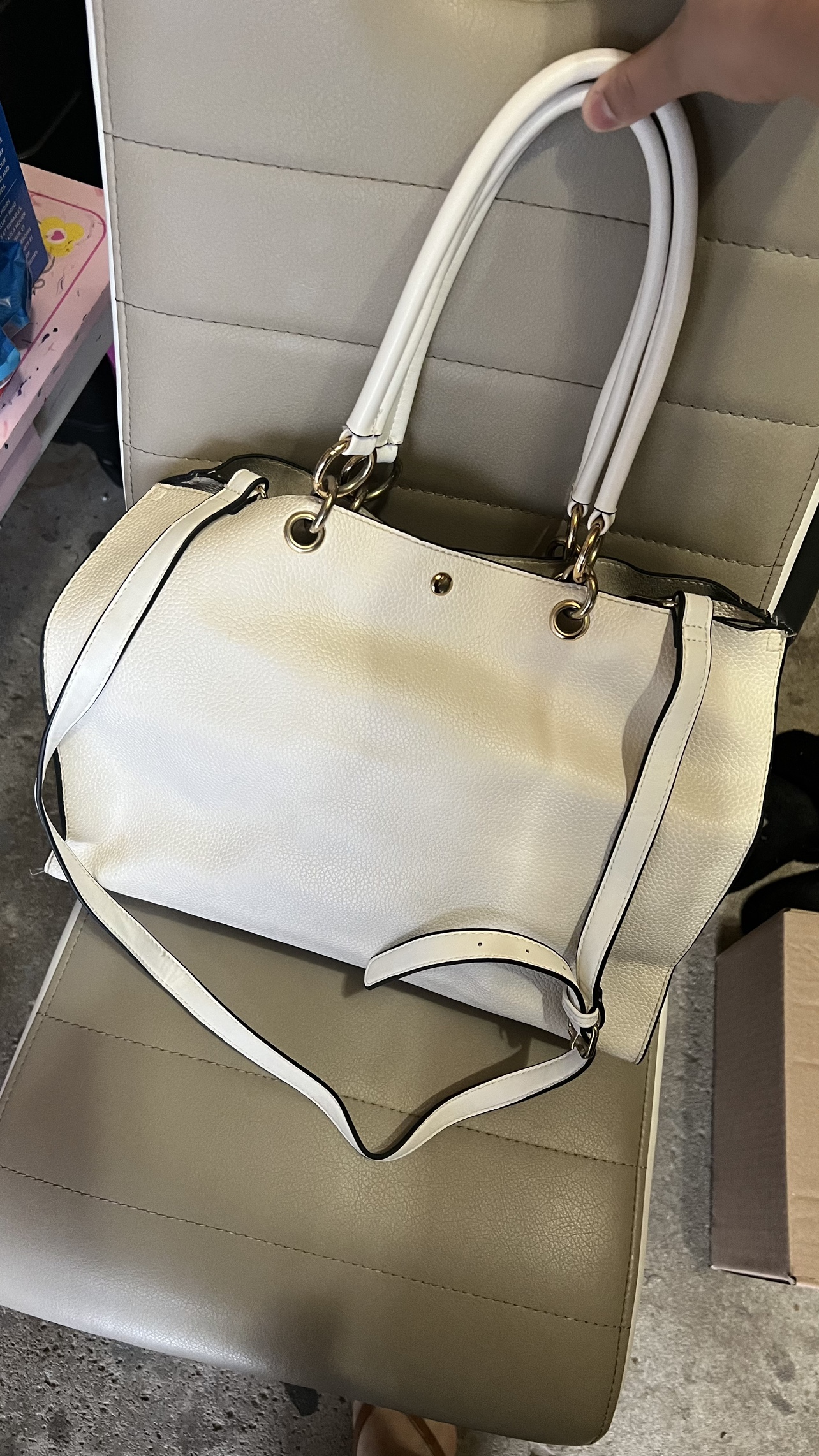 White handbag thumbnail