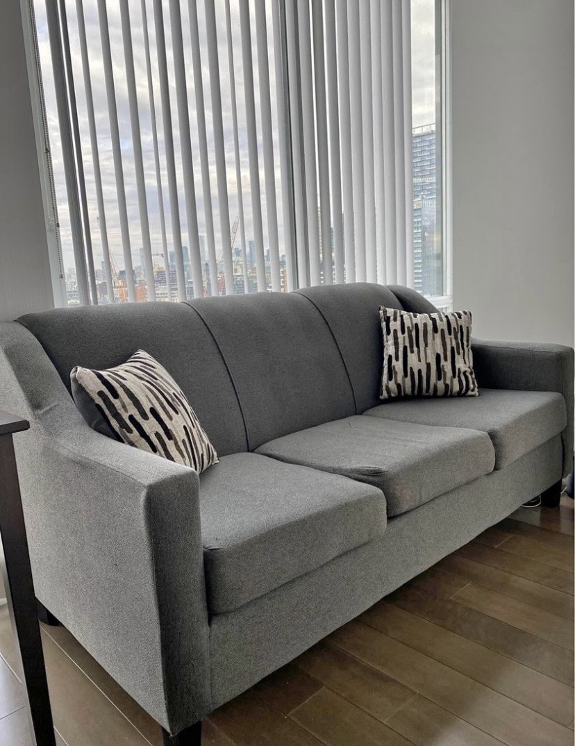 Structube grey sofa - 3 seater (69” inch)