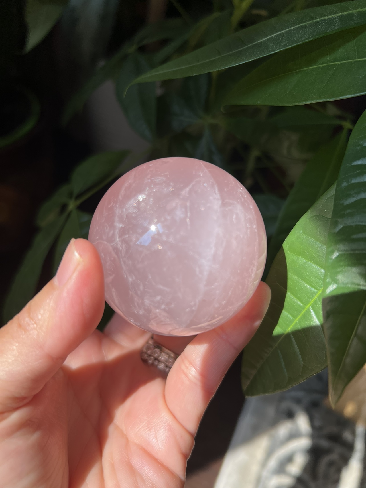 Starlight pink quartz sphere (a) | crystal image indicator(2)