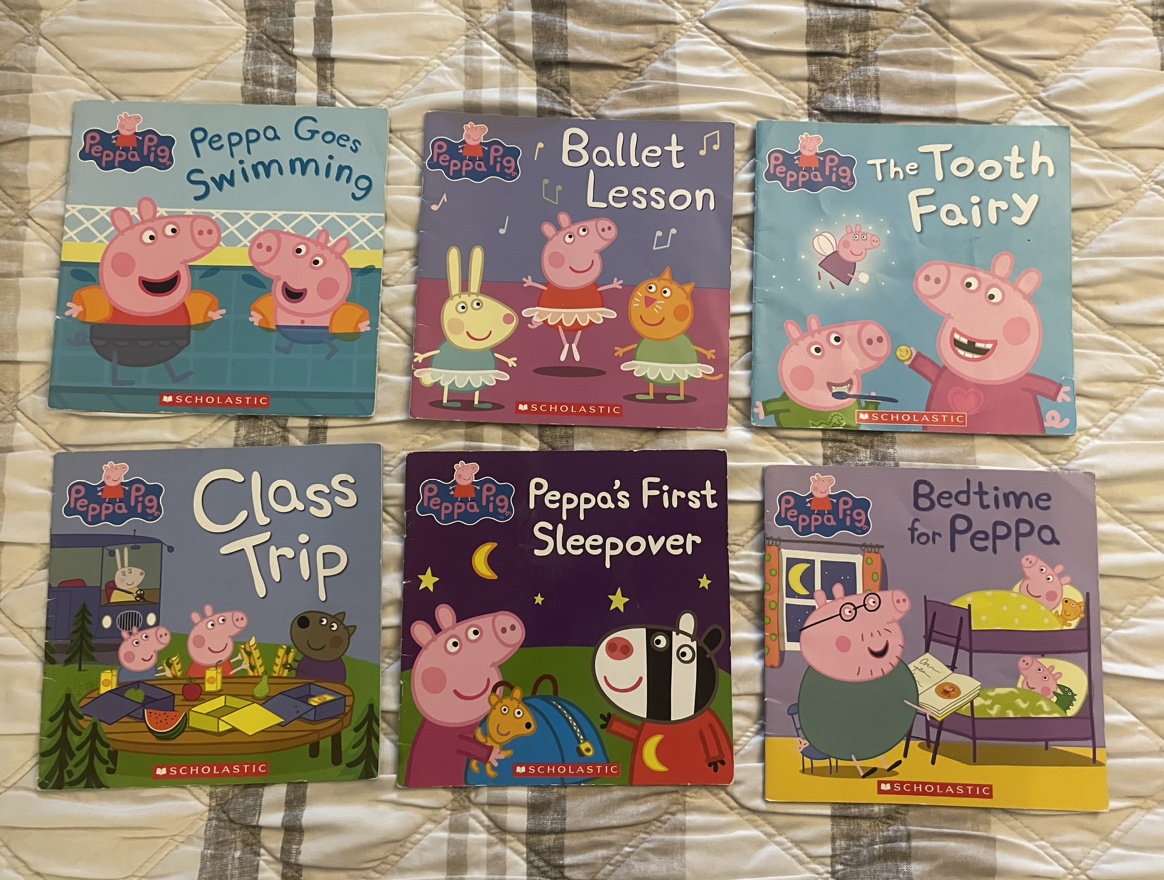 Peppa pig books set of 6