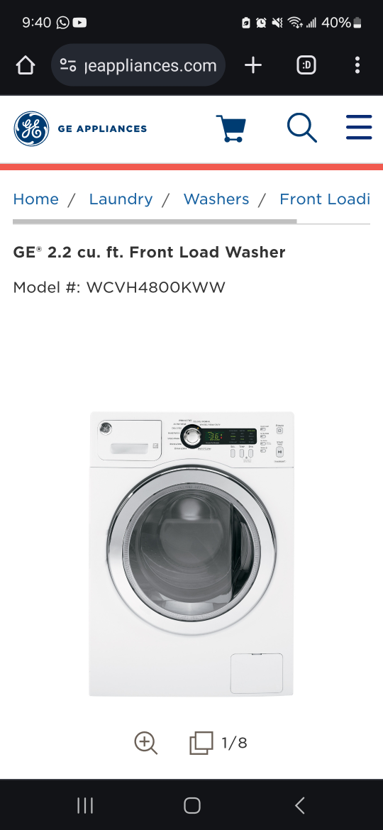 ⚽️ GE 2.2 FRONT LOADING WASHER AND DRYER ⚽️