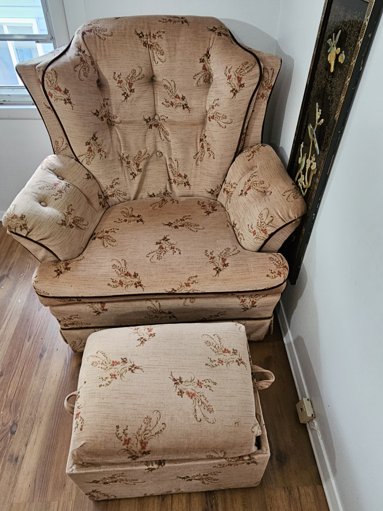 Chair & Ottoman  # freecycle