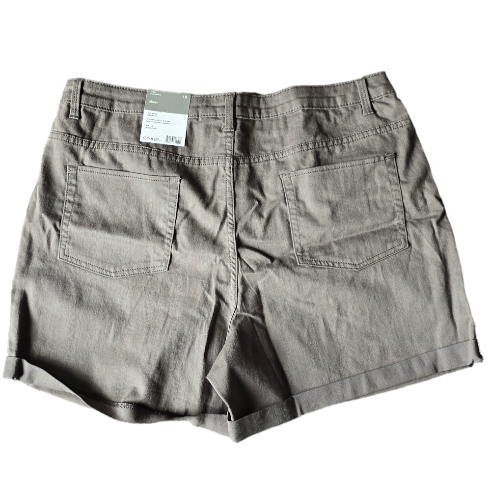 𝅺GEORGE High Waist Casual Green Shorts. Size 18. BNWT - photo 2