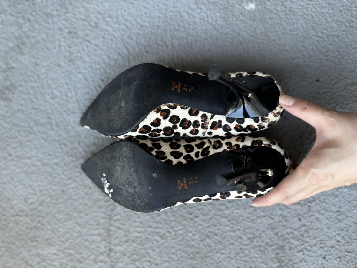 Genuine Leather & real horse hair high heels image indicator(4)