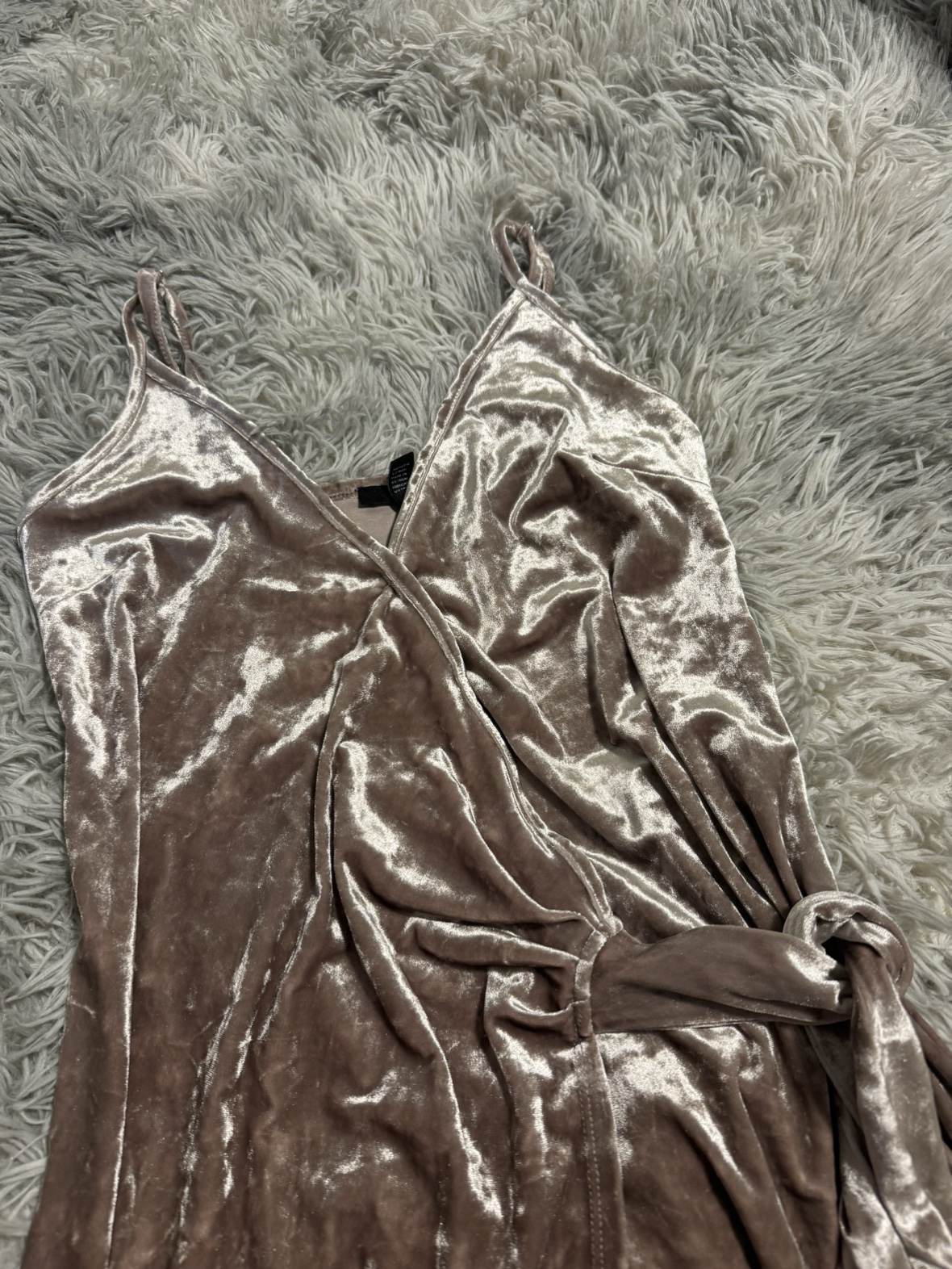 F21 Suede Wrap Around Dress - photo 3
