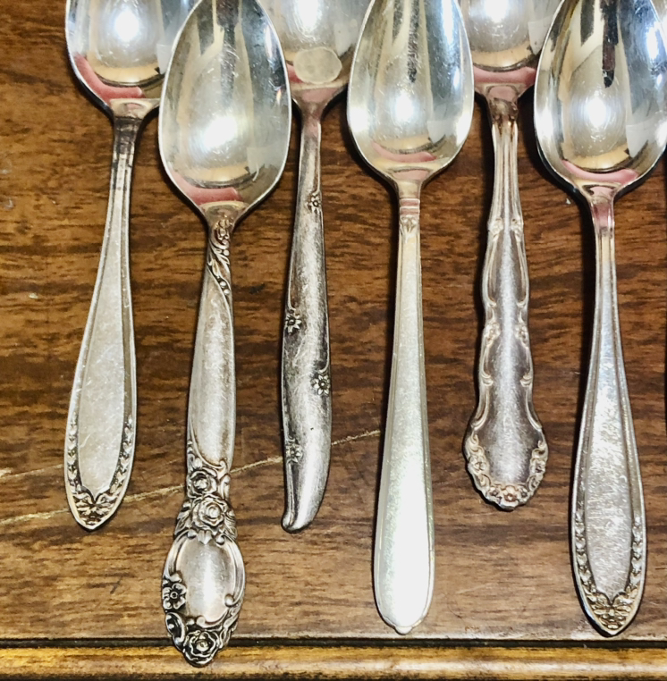 Silver Plated Demitasse Spoons Coffee Spoons 30p - photo 3