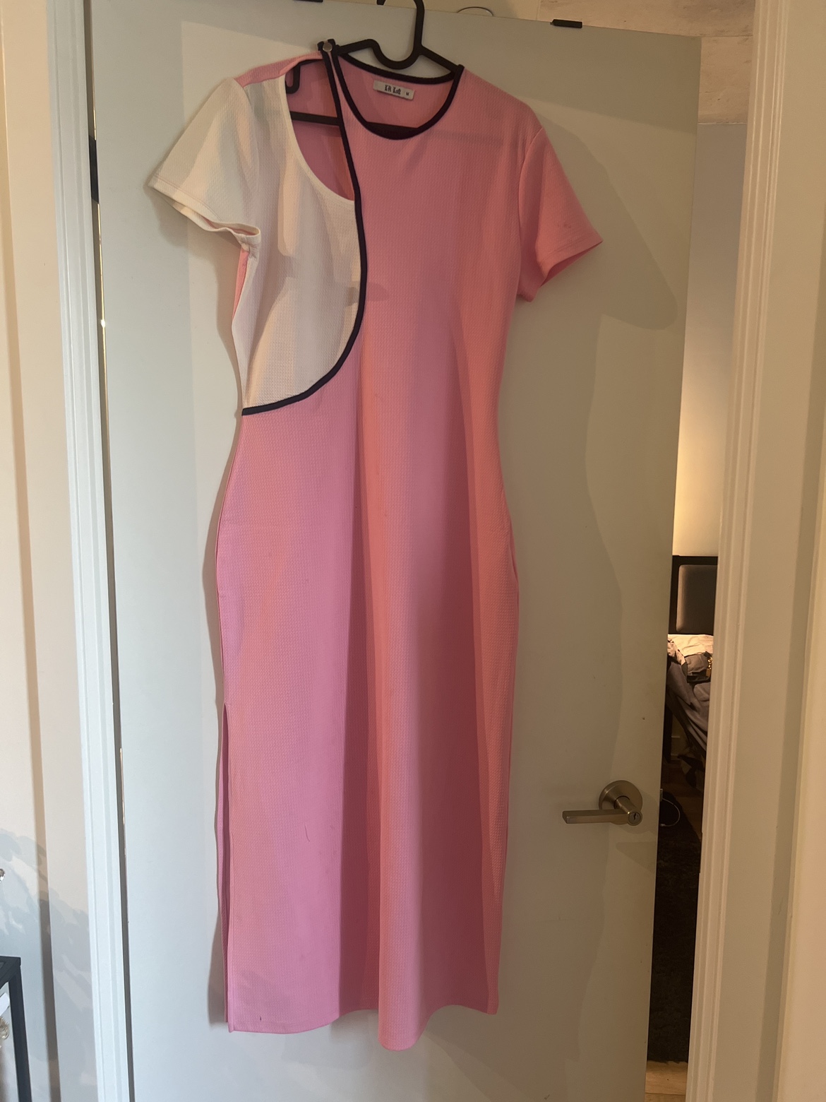 Pink and White Dress