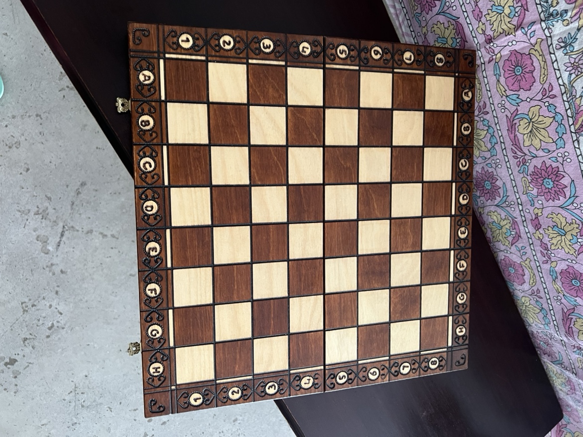 Chessboard set solid wood hand made