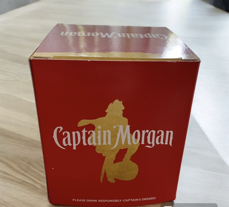 NEW Set of 2 Captain Morgan Bonus Rocks Glasses Rum Bar Party image indicator(7)
