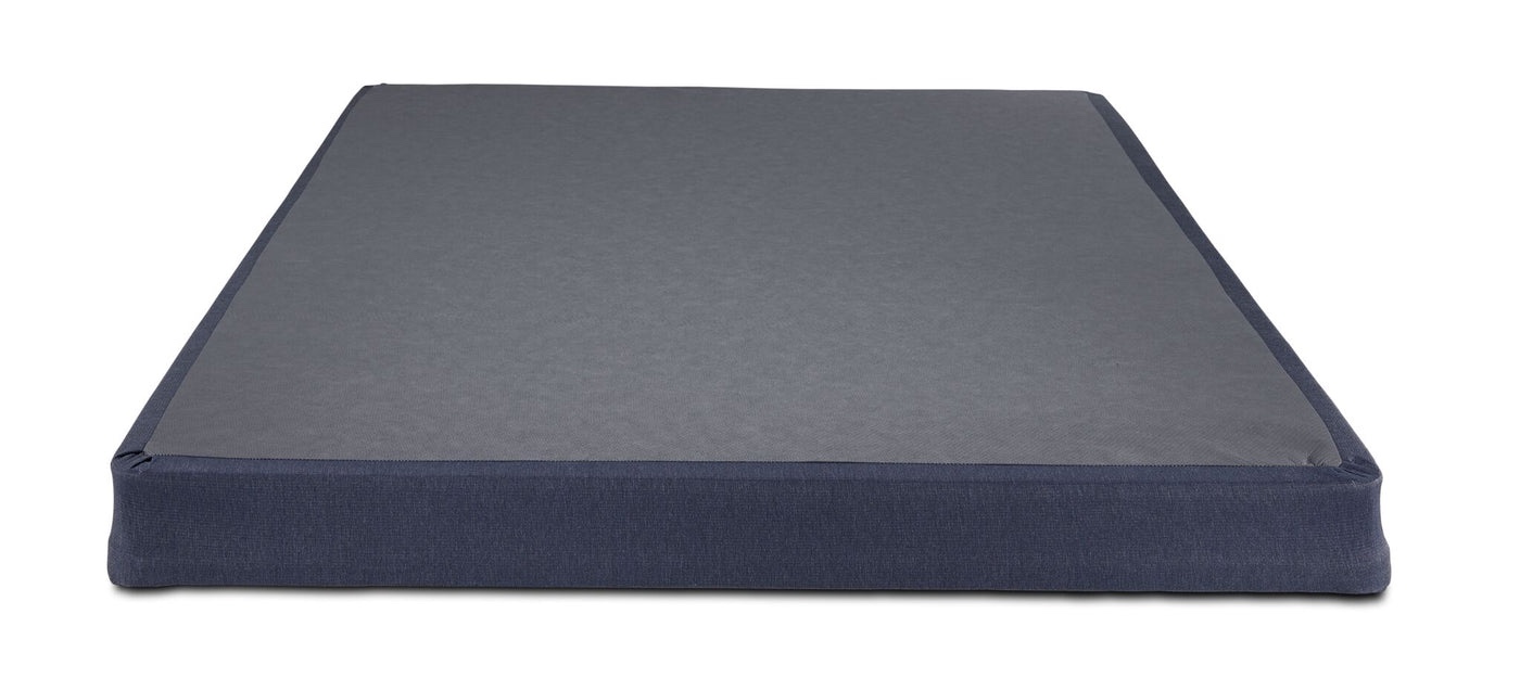 Queen metal bed stand and brand new boxspring - photo 2