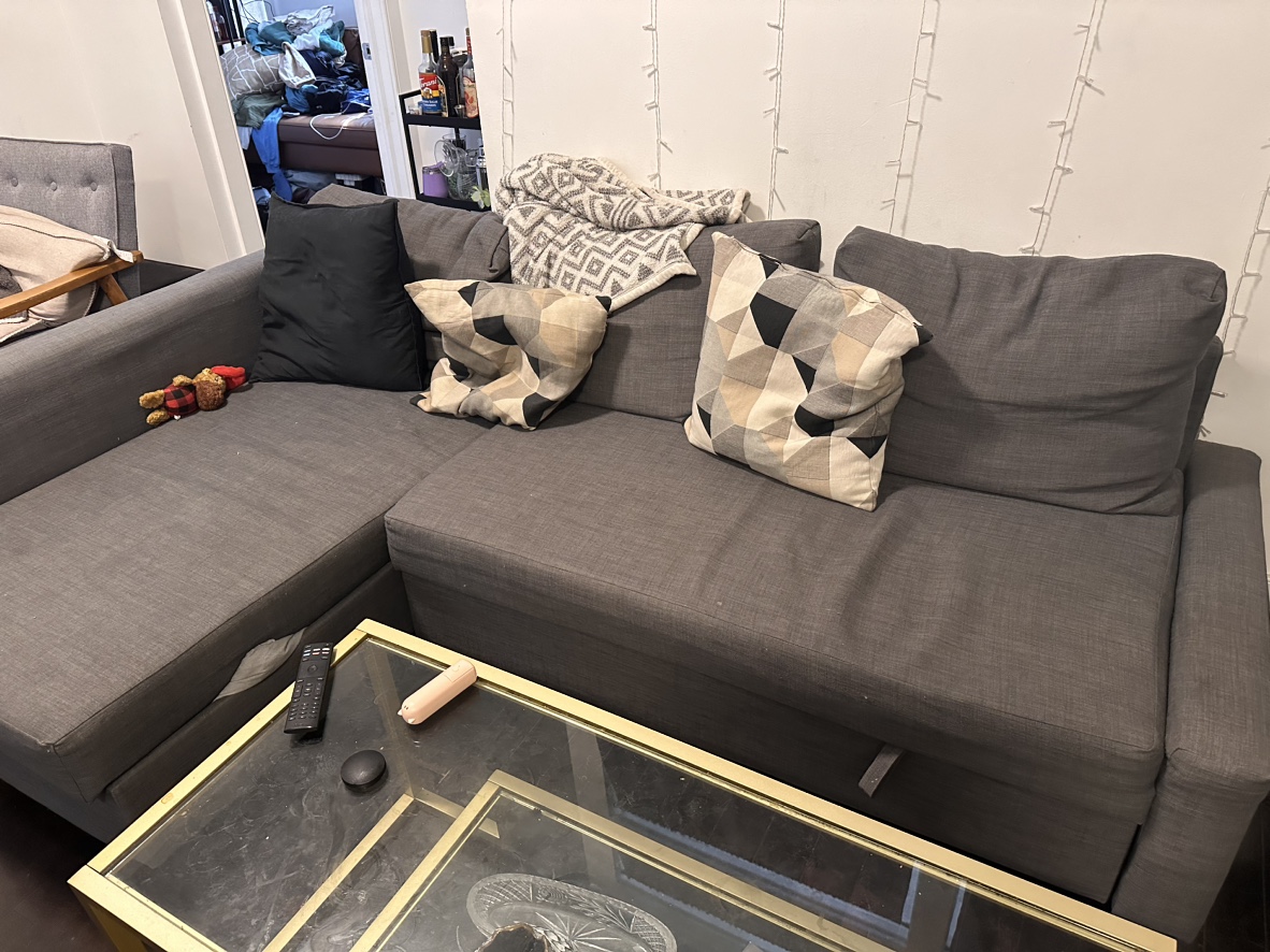 IKEA sectional couch with storage