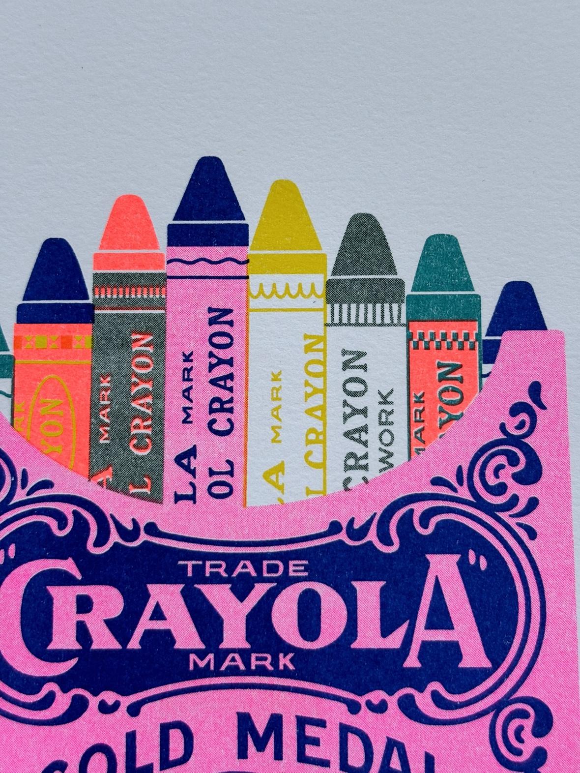 Vintage Style Crayon Illustration Art Print image indicator(2)