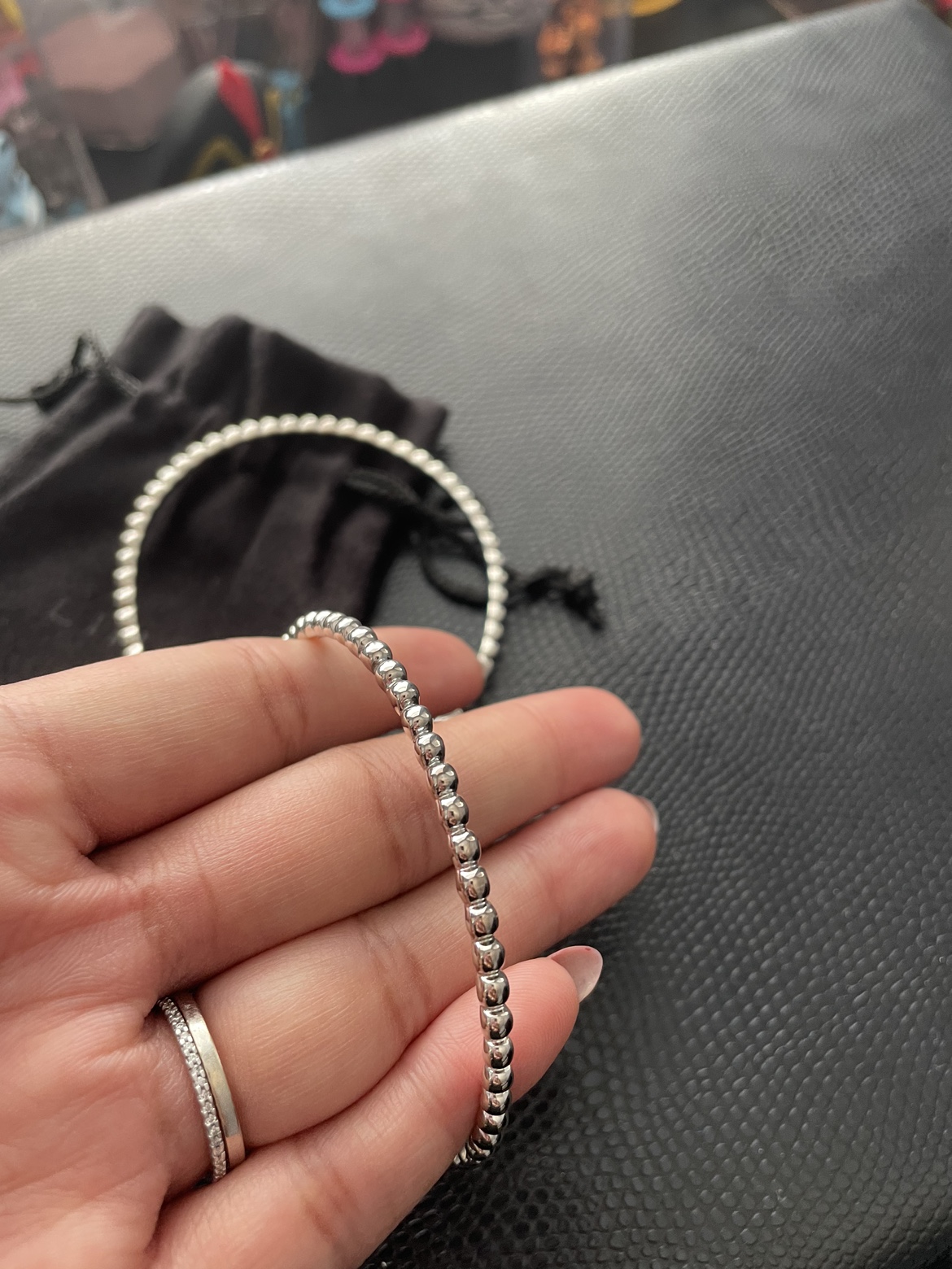 Links of London Sterling Silver Beaded Bangle Set (with Pouch - photo 2