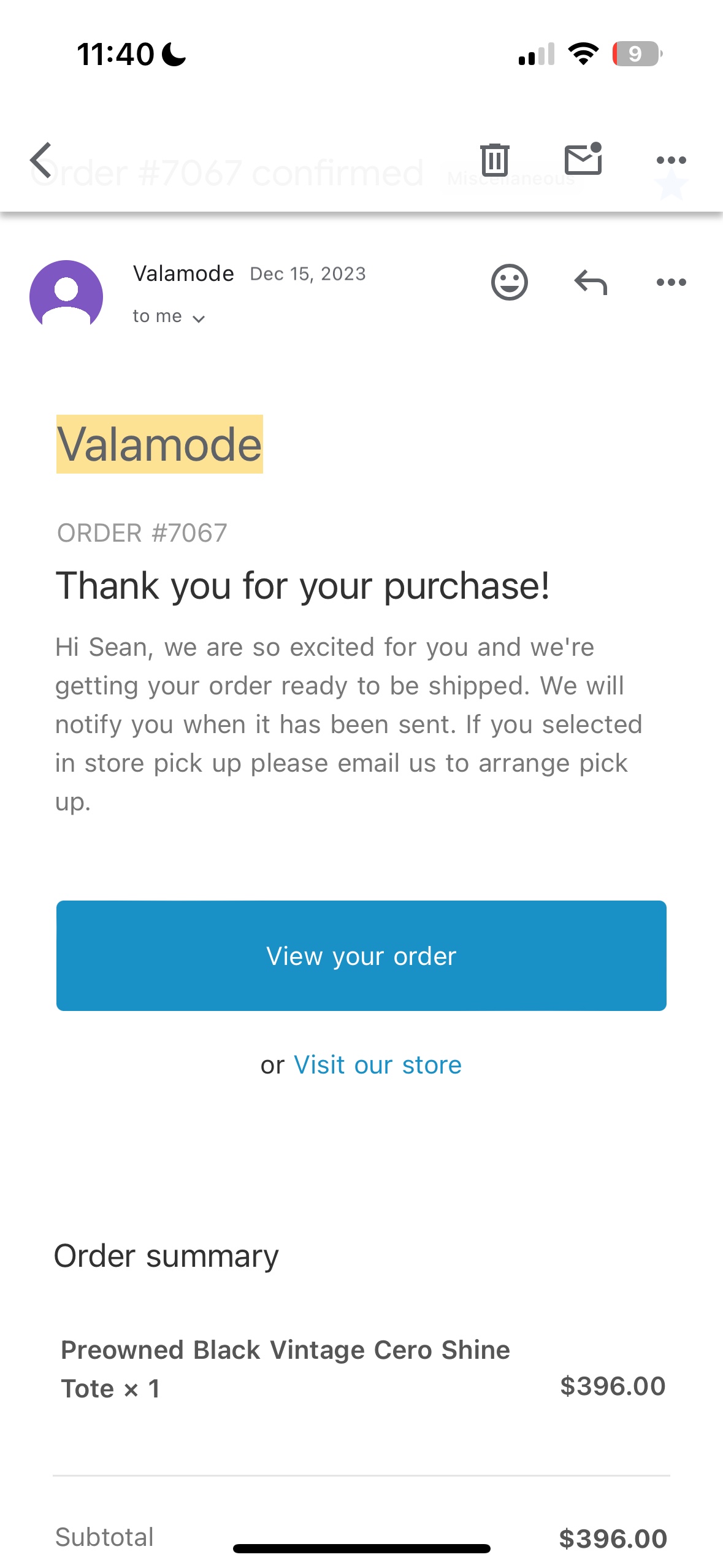 Preowned Prada Tote **see description** image indicator(9)